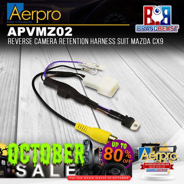 Aerpro APVMZ02 Reverse Camera Retention Harness Suit Mazda CX5 & CX9
