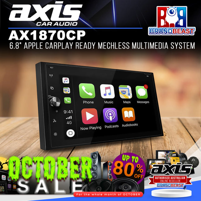 Axis AX1870CP 6.8" Apple CarPlay Ready Mechless Multimedia System