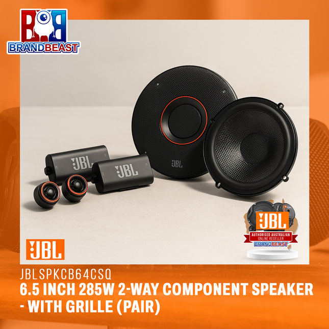 JBL Club 64CSQ 6.5 Inch 285W 2-Way Component Speaker - with Grille (Pair)