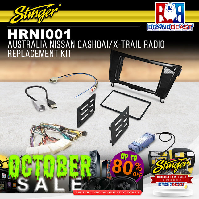 Stinger HRNI001 Australia Nissan Qashqai/X-Trail Radio Replacement Kit