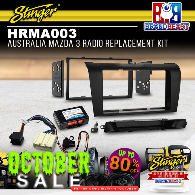 Stinger HRMA003 Australia Radio Replacement Kit Suitable For 04-09 Mazda 3