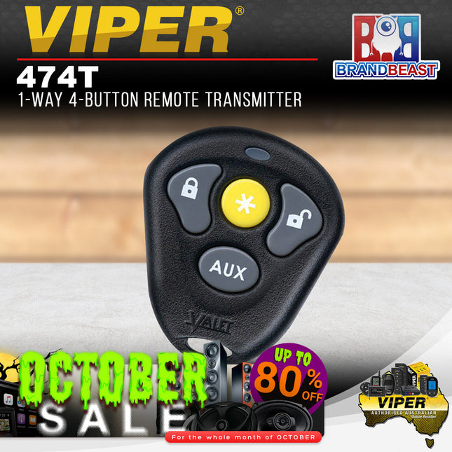 Viper 474T 1-Way 4-Button Remote Transmitter