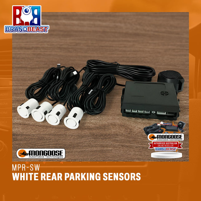 Mongoose MPR-SW White Rear Parking Sensors