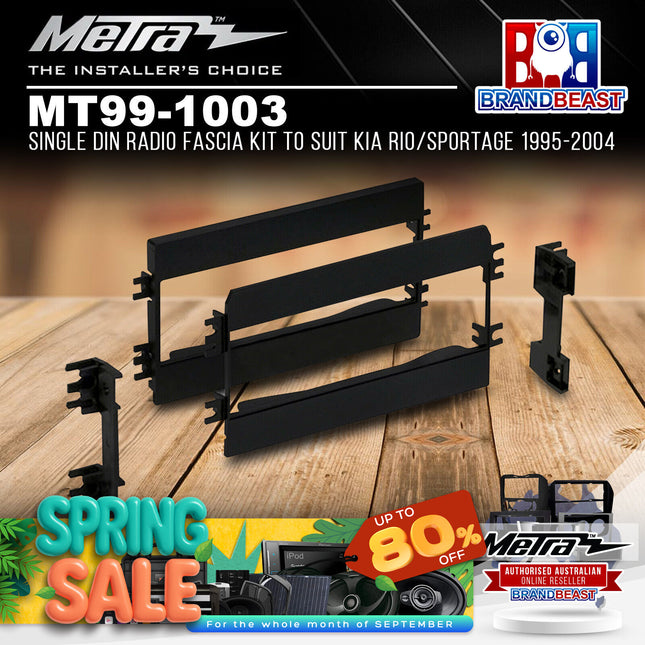 Metra MT99-1003 Single DIN Radio Fascia Kit To Suit Kia Rio/Sportage 1995-2004