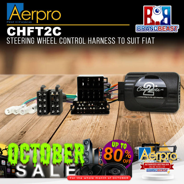 Aerpro CHFT2C Steering Wheel Control Harness Suit Fiat 500/Ducato/Punto CAN-BUS