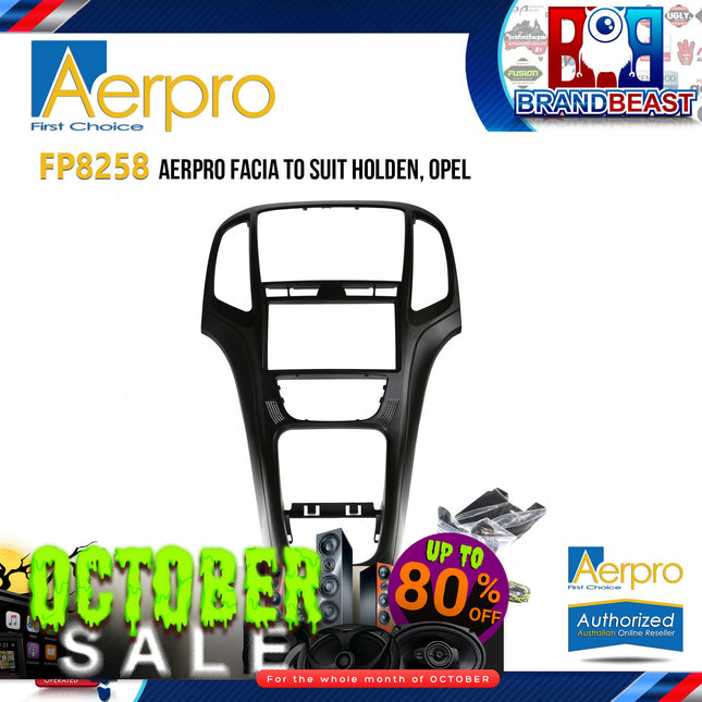 Aerpro FP8258 2-DIN Facia Kit Holden/Opel Astra Black