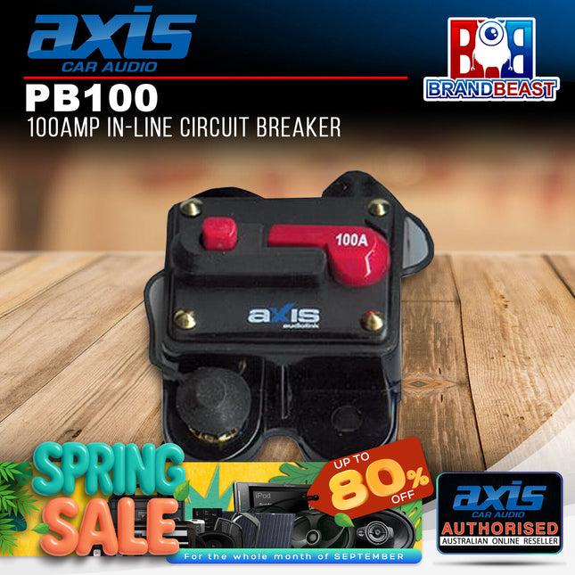Axis PB100 100Amp In-Line Circuit Breaker