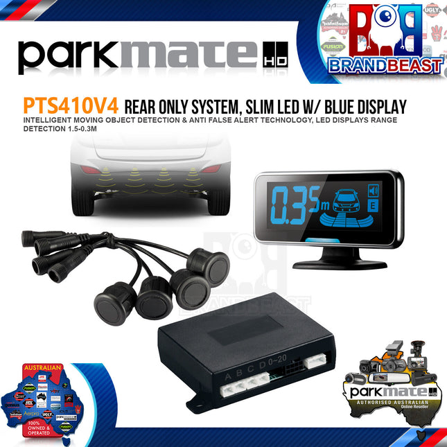 Parkmate PTS410V4 Digital 4 Sensor Rear Parking Assist System w/ LCD & Alerts