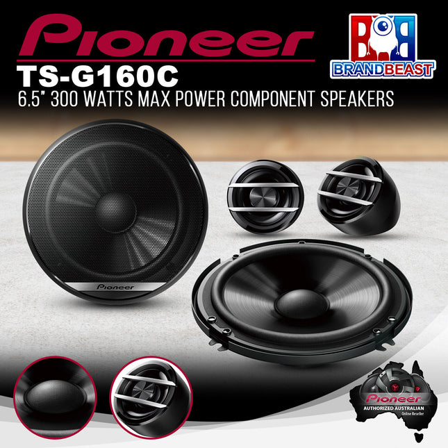 Pioneer TS-G160C 300W 6.5" 2-Way Component Speaker Package