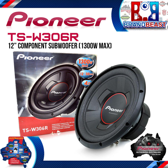 Pioneer TS-W306R 12″ 1300W Component Subwoofer
