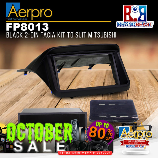 Aerpro FP8013 Double DIN Black Facia Kit Suit Mitsubishi Challenger/Triton