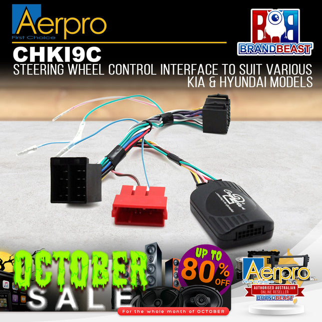 Aerpro CHKI9C Steering Wheel Control Harness Suit Kia/Hyundai