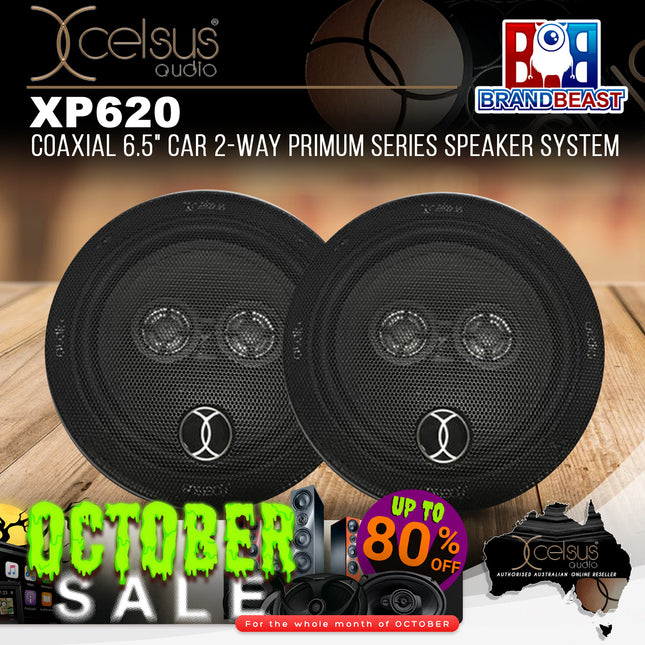 Xcelsus Audio XA-XP620 Coaxial 6.5" Car 2-Way Premium Series Speaker System