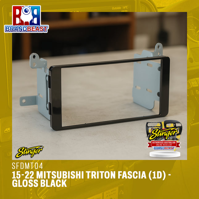 Stinger SFDMT04 | Mitsubishi Triton Double DIN Fascia Kit – Gloss Black