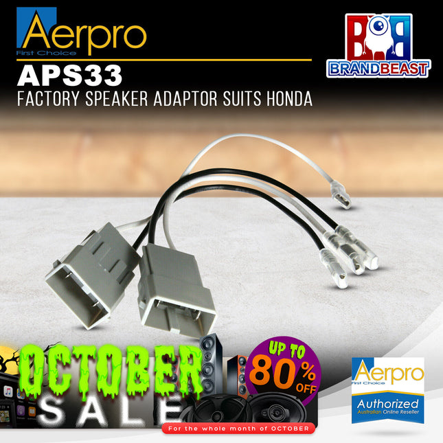 Aerpro APS33 Factory Speaker Adaptor Suit Honda
