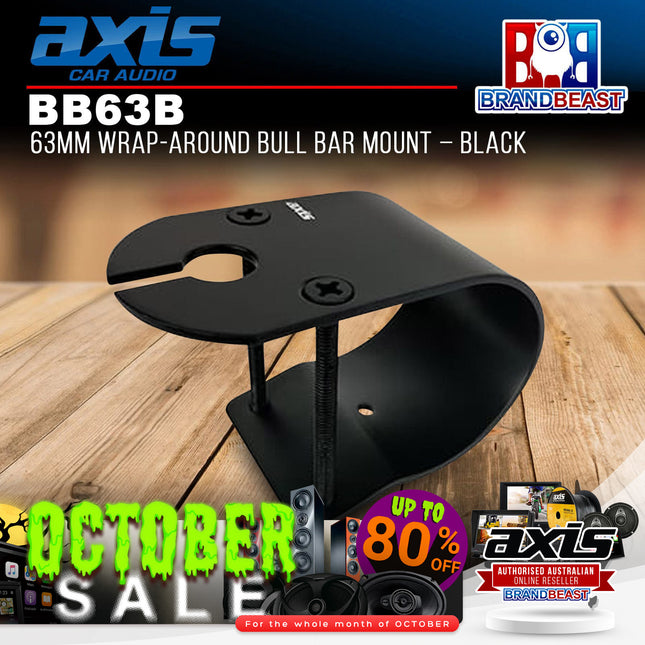 Axis BB63B 63mm Wrap Around Bull Bar Mount Black