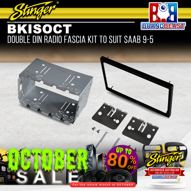 Stinger BKISOCT Double DIN Radio Fascia Kit To Suit Saab 9-5 1997-2005