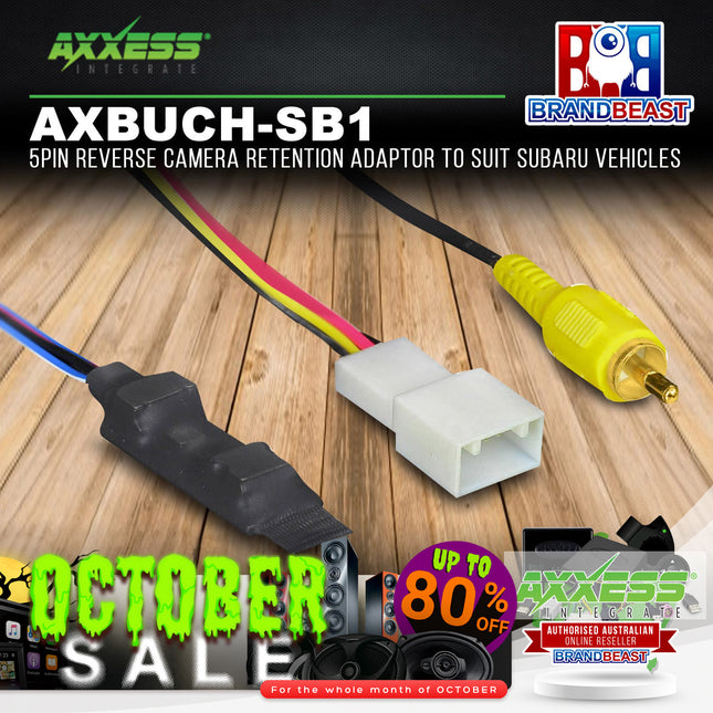 Axxess AXBUCH-SB1 5PIN Reverse Camera Retention Adaptor Suit Subaru Vehicles