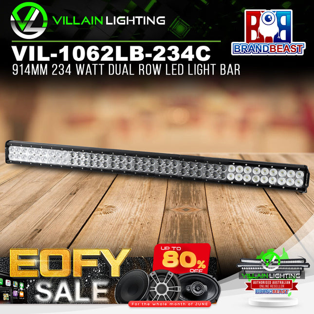 Villain Lighting VIL-1062LB-234C 914MM 234 Watt Dual Row LED Light Bar