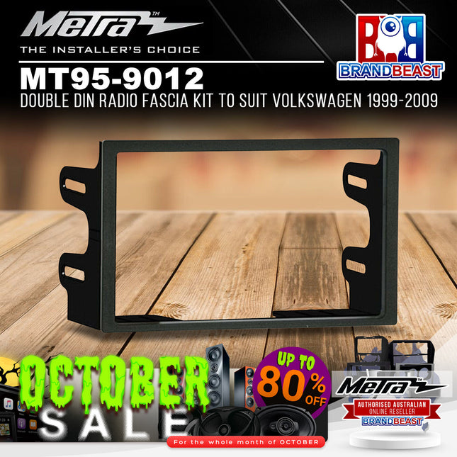 Metra MT95-9012 Double DIN Radio Fascia Kit To Suit Volkswagen 1999-2009