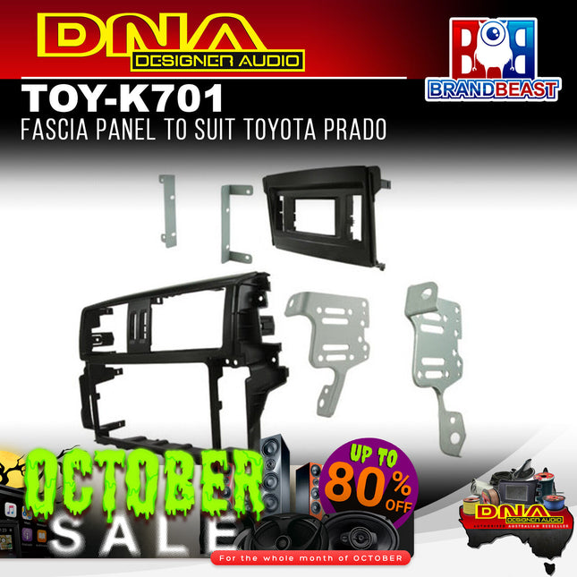 DNA TOY-K701 Double DIN Fascia Panel To Suit Toyota Prado