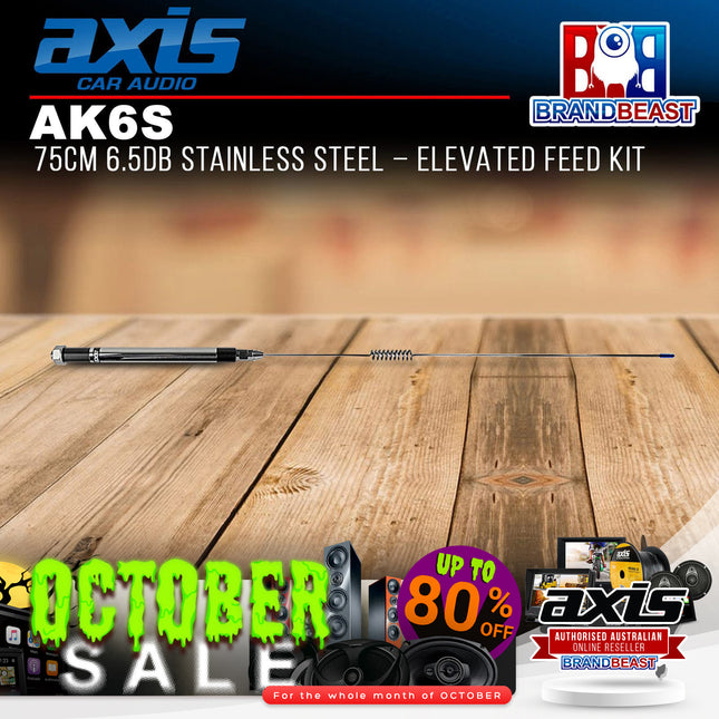 Axis AK6S 6.5db Stainless Steel Elevated Feed Kit 75cm