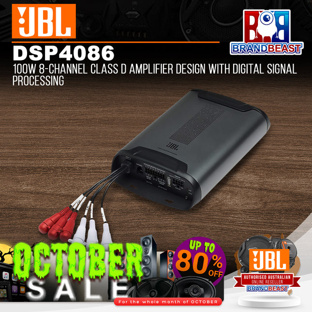 JBL DSP4086 100W 8-Channel Class D Amplifier Design w/ Digital Signal Processing