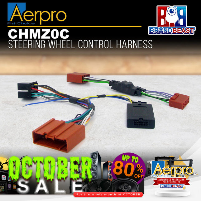 Aerpro CHMZ0C Steering Wheel Control Harness Suit Mazda 6 Bose Amplified