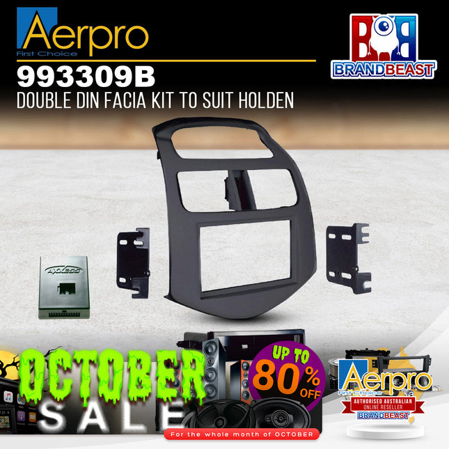 Aerpro 993309B Single/Double DIN Facia Kit to Suit Holden Barina Spark