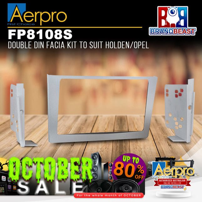 Aerpro FP8108S Double DIN Facia Kit to Suit Holden/Opel