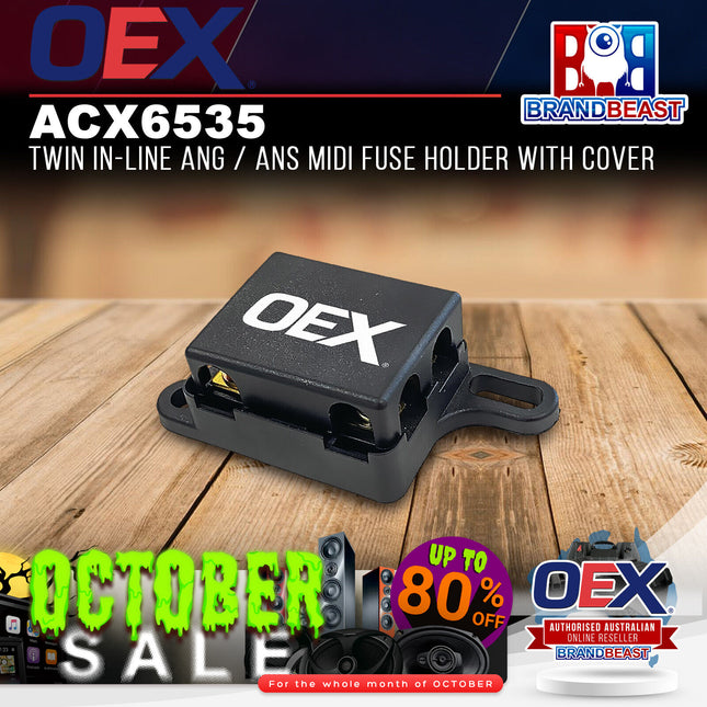 OEX ACX6535 Twin In-Line ANG / ANS Midi Fuse Holder with Cover