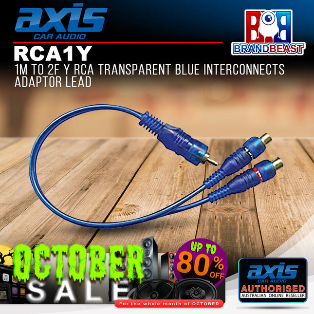 Axis RCA1Y 1Male to 2Female Y RCA Adaptor Lead