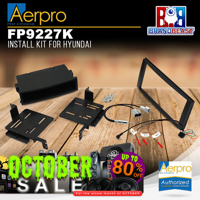 Aerpro FP9227K Single DIN/2-DIN Install Kit to Suit Hyundai Santa Fe CM