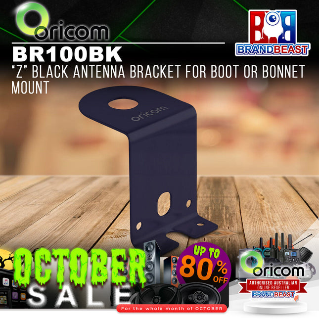 Oricom BR100BK "Z" Black Antenna Bracket for Boot or Bonnet Mount
