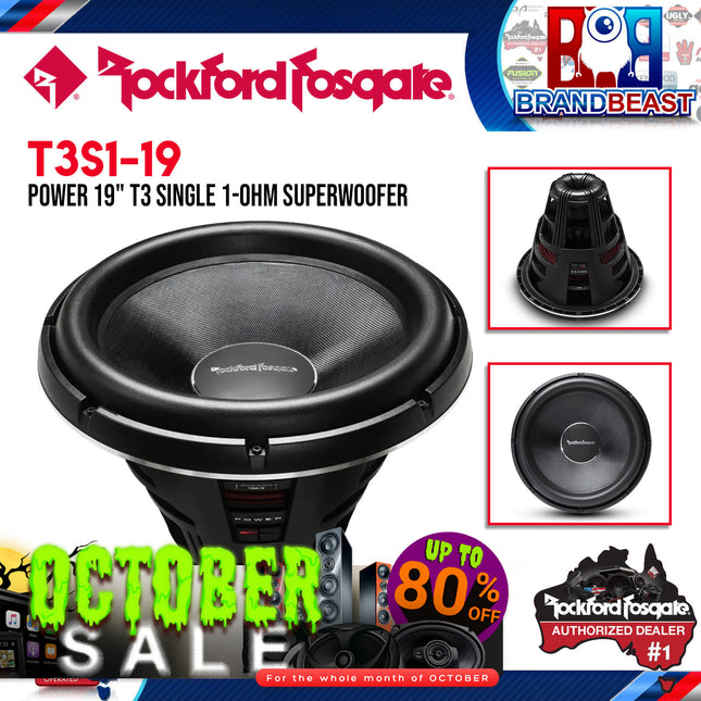 Rockford Fosgate T3S1-19 Power 19" T3 Single 1-Ohm Superwoofer