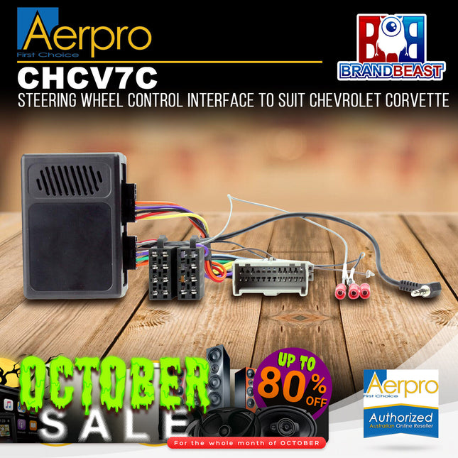 Aerpro CHCV7C Steering Wheel Control Harness to Suit Chevrolet Corvette