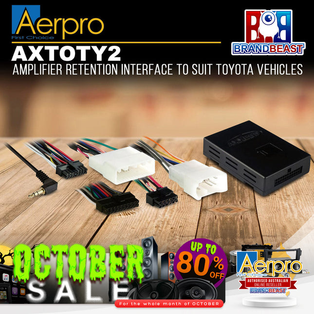 Aerpro AXTOTY2 Amplifier Retention Interface Suit Toyota Various Vehicles