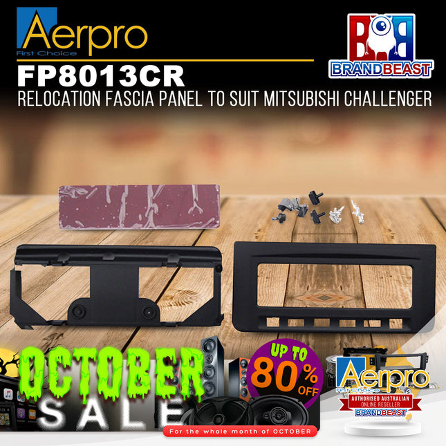 Aerpro FP8013CR Black Relocation Panel For Mitsubishi Challenger 2009 - 2013