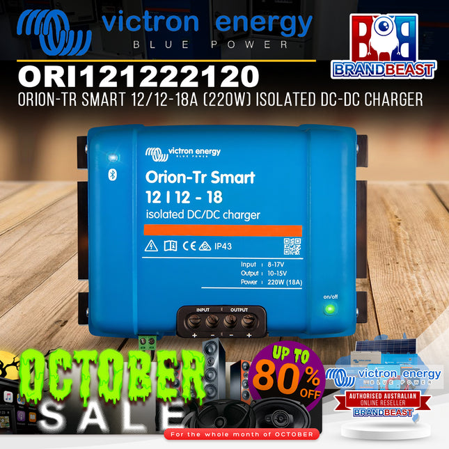 Victron Energy ORI121222120 Orion-Tr Smart 12/12-18A 220W Isolated DC-DC Charger