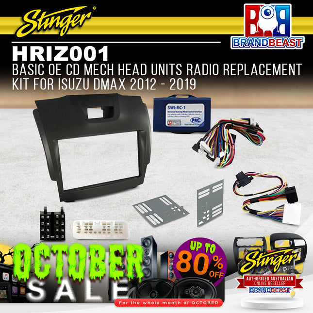 Stinger HRIZ001 Basic OE CD Mech Head Units Radio Replacement Kit For Isuzu DMAX