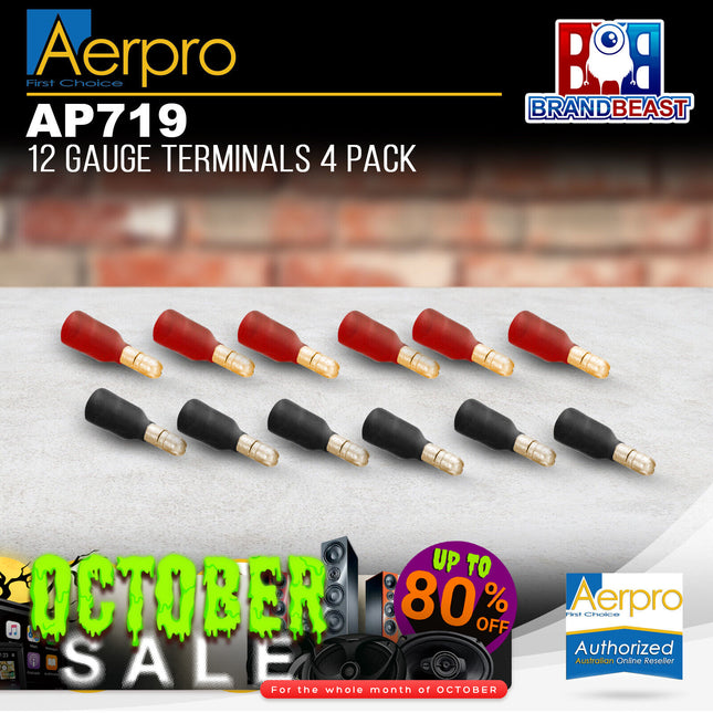 Aerpro AP719 12 Gauge Terminals Packet of 4