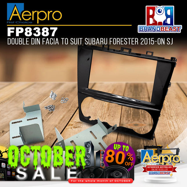Aerpro FP8387 Double DIN Black Facia Kit Suit Subaru Various Models