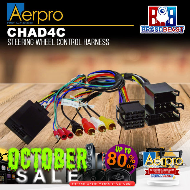 Aerpro CHAD4C Steering Wheel Control Harness