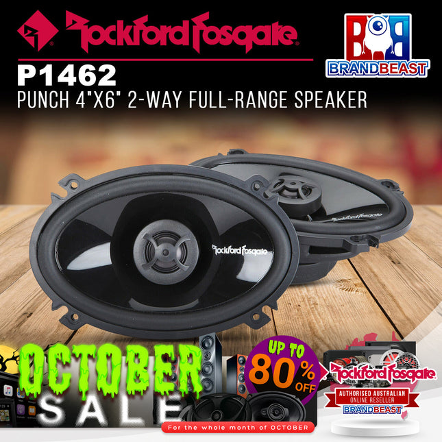 Rockford Fosgate P1462 Punch 4"x6" 2-Way Full-Range Speaker