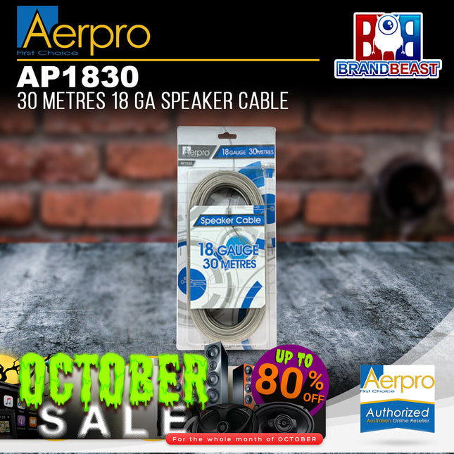 Aerpro AP1830 30m 18 Gauge Speaker Cable