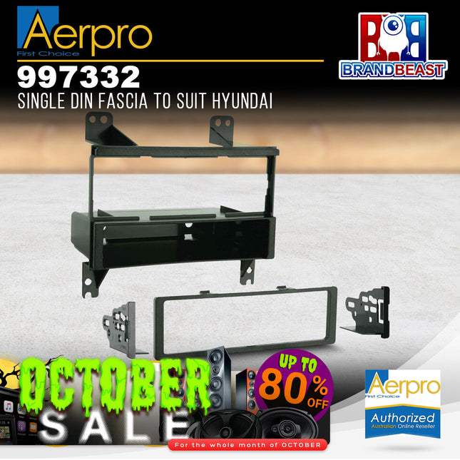 Aerpro 997332 Single DIN Facia Kit to Suit Hyundai Grandeur