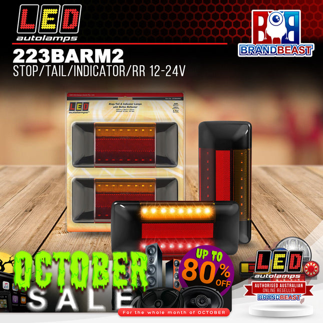 LED Autolamps 223BARM2 Stop/Tail/Indicator/Rr 12-24V