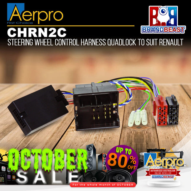 Aerpro CHRN2C Steering Wheel Control Harness Suit Renault Various Models