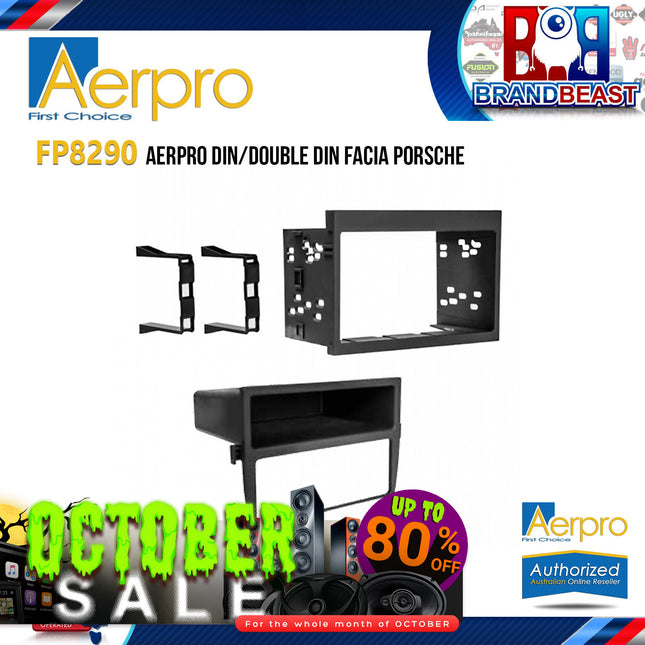 Aerpro FP8290 Single/Double DIN Black Facia Kit Suit Porsche 911/Boxster