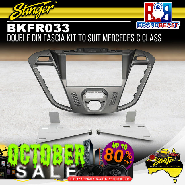 Stinger BKFR033 Double DIN Radio Fascia Kit To Suit Ford Transit Custom 2013-2016
